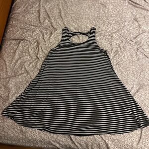 Arizona Jean Company Black and White Striped Dress